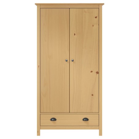 Garde-robe à 2 portes Hill 89x50x170 cm Bois de pin solide