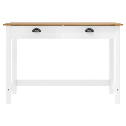 Table console Hill avec 2 tiroirs 110x45x74 cm Pin solide 2