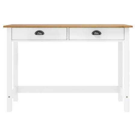 Table console Hill avec 2 tiroirs 110x45x74 cm Pin solide