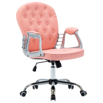 Chaise de bureau pivotante Rose Similicuir 2