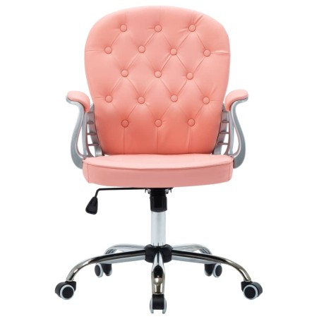 Chaise de bureau pivotante Rose Similicuir