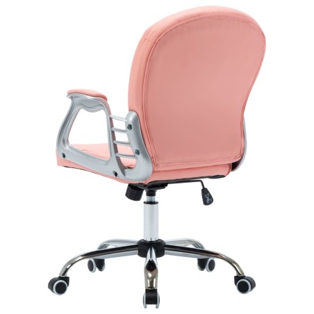 Chaise de bureau pivotante Rose Similicuir