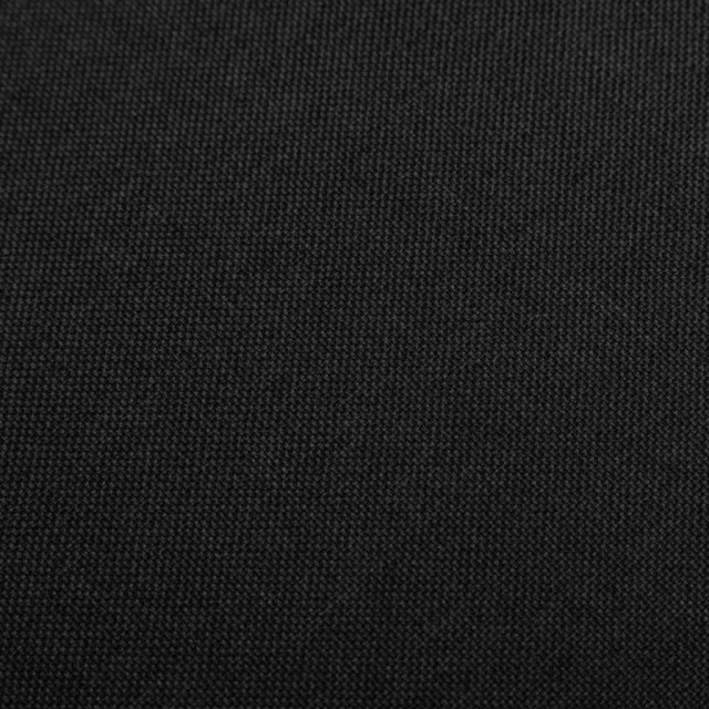 Tabourets de bar lot de 2 noir tissu