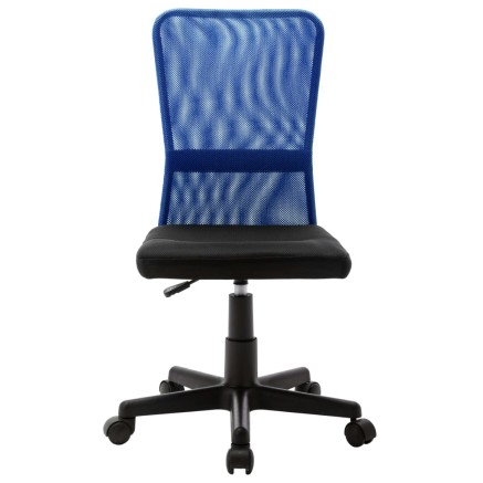 Chaise de bureau Noir et bleu 44x52x100 cm Tissu en maille 2