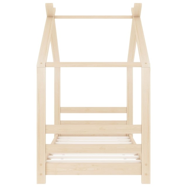Cadre de lit d'enfant Bois de pin massif 70x140 cm