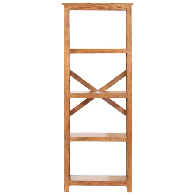 Bibliothèque 60x30x160 cm Bois massif d'acacia et finition miel