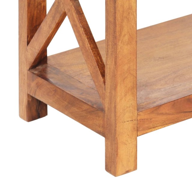 Bibliothèque 60x30x160 cm Bois massif d'acacia et finition miel