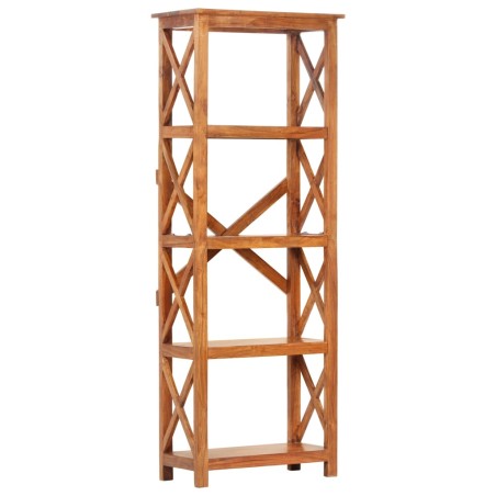 Bibliothèque 60x30x160 cm Bois massif d'acacia et finition miel