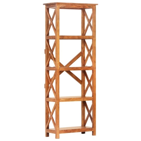 Bibliothèque 60x30x160 cm Bois massif d'acacia et finition miel