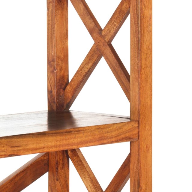 Bibliothèque 100x30x180cm Bois massif d'acacia et finition miel