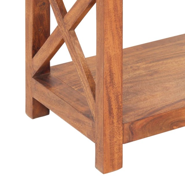 Bibliothèque 100x30x180cm Bois massif d'acacia et finition miel