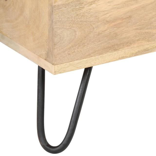 Coffre 90x40x45 cm Bois solide de manguier