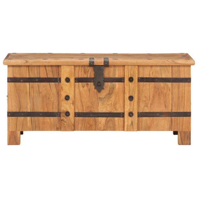 Coffre 90x40x40 cm Bois d'acacia solide