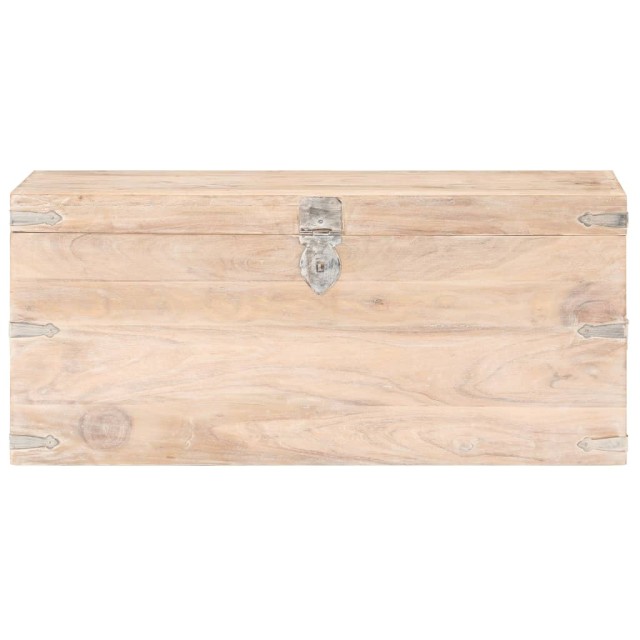 Coffre 90x40x40 cm Bois d'acacia solide