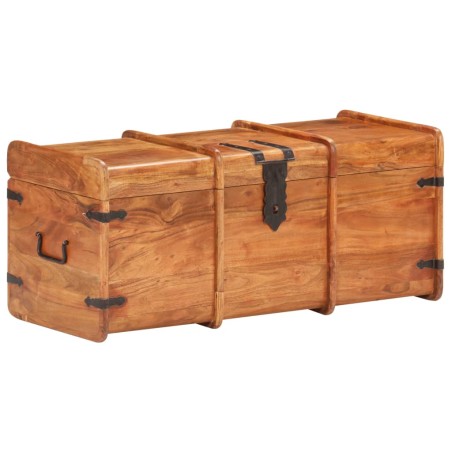 Coffre de rangement 90x40x40 cm Bois d'acacia solide
