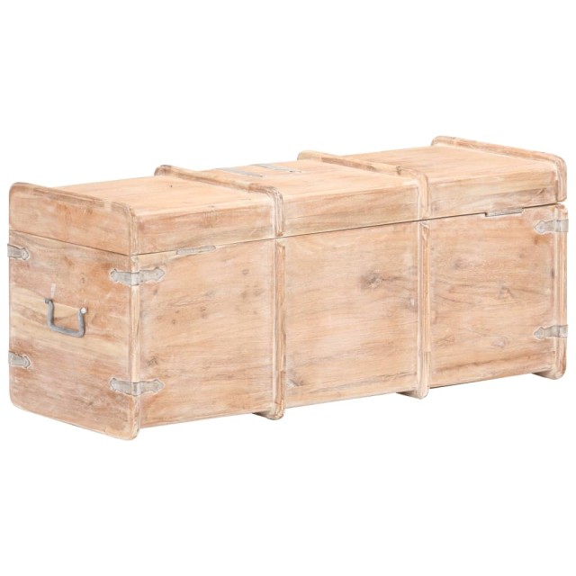 Coffre de rangement 90x40x40 cm bois d'acacia solide