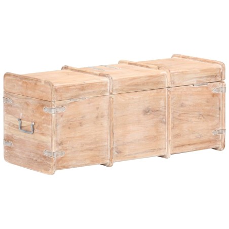 Coffre de rangement 90x40x40 cm bois d'acacia solide