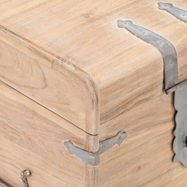 Coffre 40x40x40 cm Bois d'acacia solide