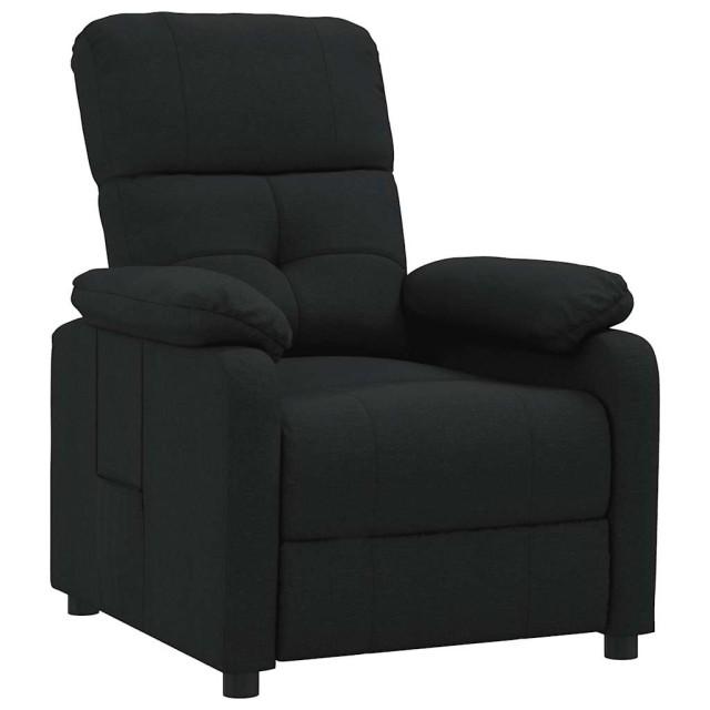 Fauteuil inclinable Noir Tissu
