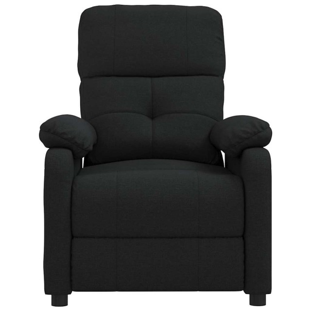 Fauteuil inclinable Noir Tissu