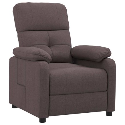 Fauteuil inclinable Marron foncé Tissu 2