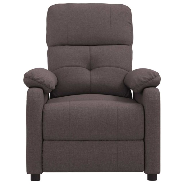 Fauteuil inclinable Marron foncé Tissu