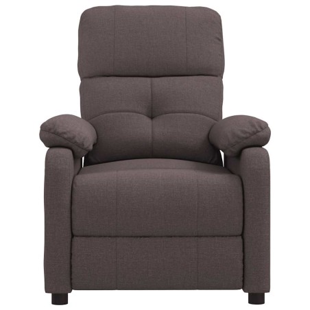 Fauteuil inclinable Marron foncé Tissu