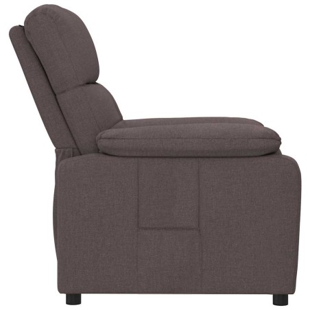 Fauteuil inclinable Marron foncé Tissu