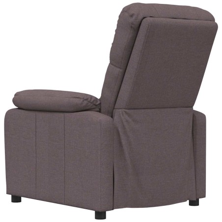 Fauteuil inclinable Marron foncé Tissu