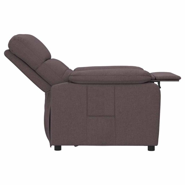 Fauteuil inclinable Marron foncé Tissu