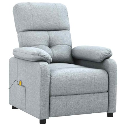 Fauteuil de massage Gris clair Tissu 2