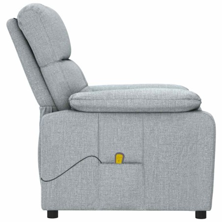 Fauteuil de massage Gris clair Tissu