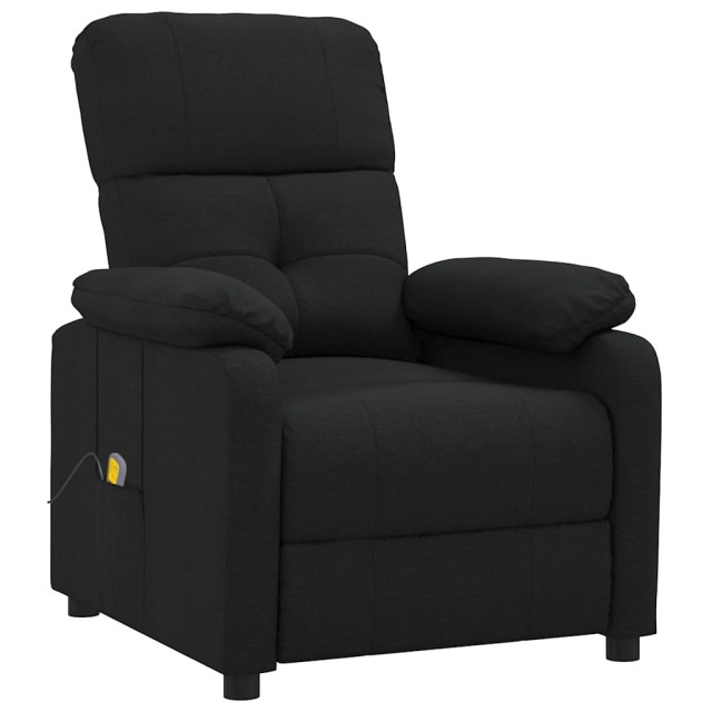 Fauteuil de massage Noir Tissu
