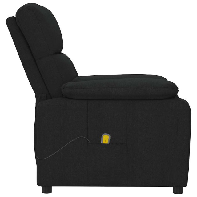 Fauteuil de massage Noir Tissu