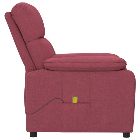 Fauteuil de massage Rouge bordeaux Tissu