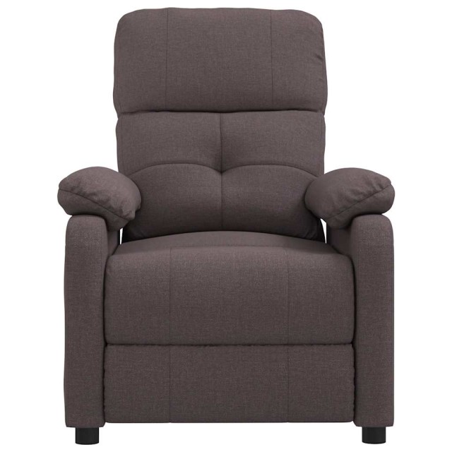 Fauteuil de massage Marron foncé Tissu