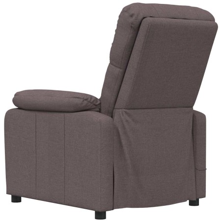 Fauteuil de massage Marron foncé Tissu