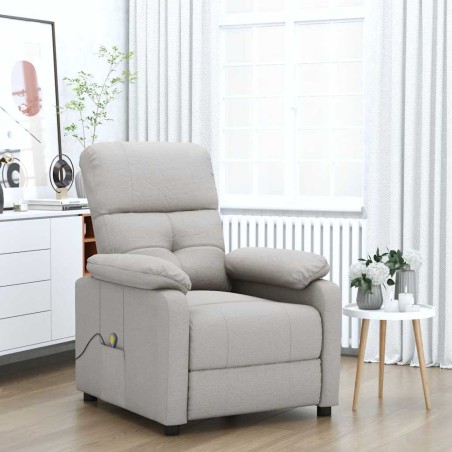 Fauteuil de massage Taupe Tissu