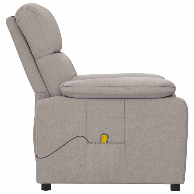 Fauteuil de massage Taupe Tissu