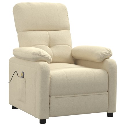 Fauteuil de massage Crème Tissu 2