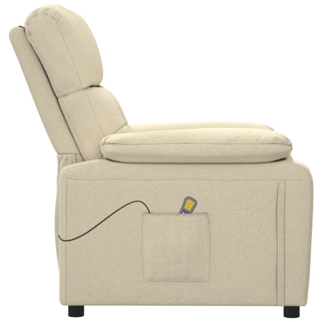 Fauteuil de massage Crème Tissu
