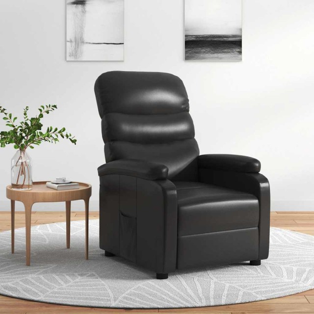 Fauteuil inclinable Noir Similicuir