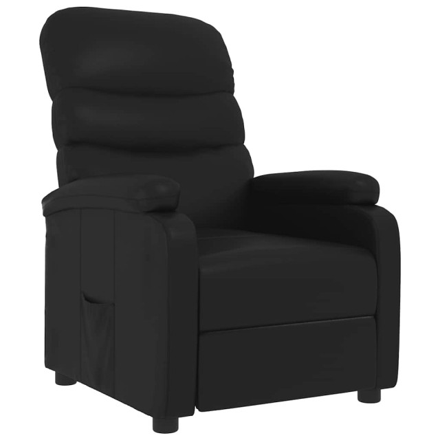 Fauteuil inclinable Noir Similicuir