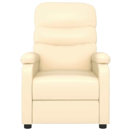 Fauteuil inclinable Crème Similicuir