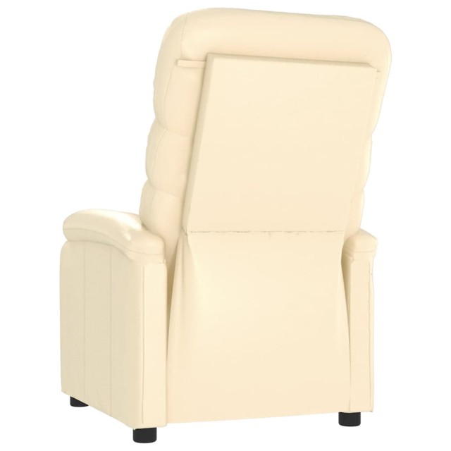 Fauteuil inclinable Crème Similicuir