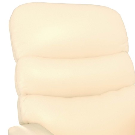 Fauteuil inclinable Crème Similicuir