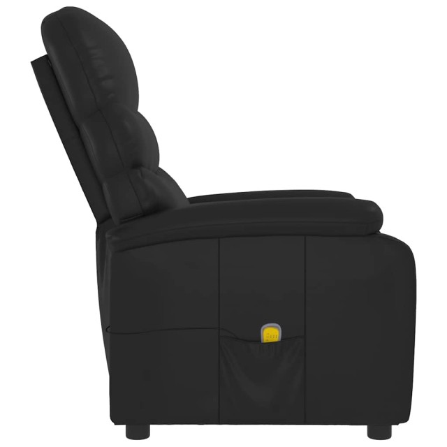 Fauteuil de massage Noir Similicuir