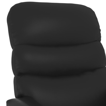 Fauteuil de massage Noir Similicuir