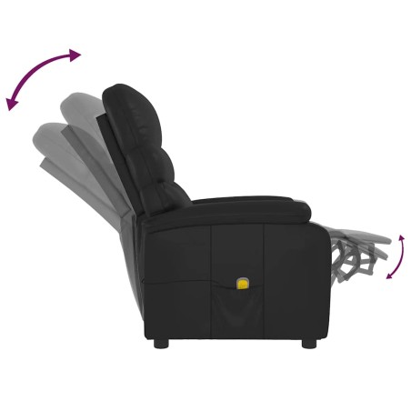 Fauteuil de massage Noir Similicuir