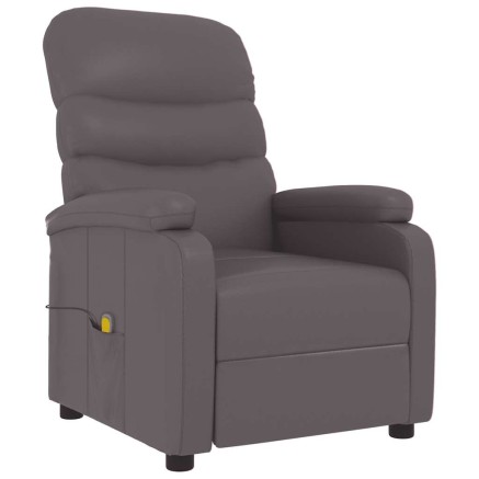 Fauteuil de massage Gris Similicuir 2